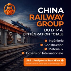 China Railway Group analyse stratégique BTP intégré – infrastructure ferroviaire internationale – StarckLink