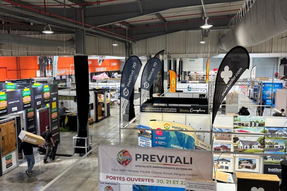 Salon Habitat Vesoul 2026 – vue générale des stands et exposants en Haute-Saône