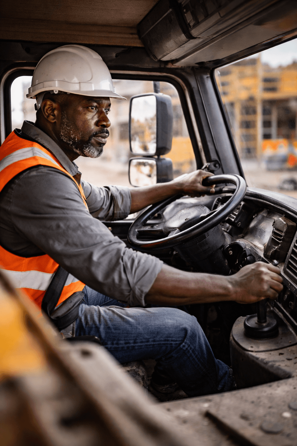 Conducteur camion chantier, métier du BTP
