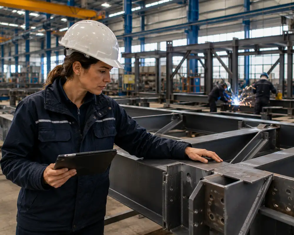 Fabricant charpente industrielle, métier du BTP