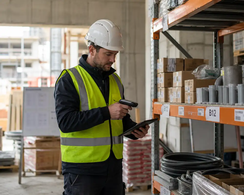 Gestionnaire stock chantier, métier du BTP